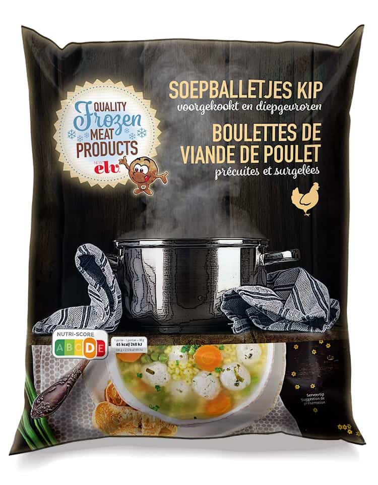 Soup meatballs chicken packaging 1kg